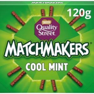 3 x Quality Street Matchmakers Cool Mint Chocolate Box 120g Delicious Tasty And Twisty Treat Gift Hamper For Birthday,Christmas Sold By Kidzbuzz