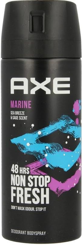 '6x Axe Marine Men Deodorant/Body Spray – 150 ml