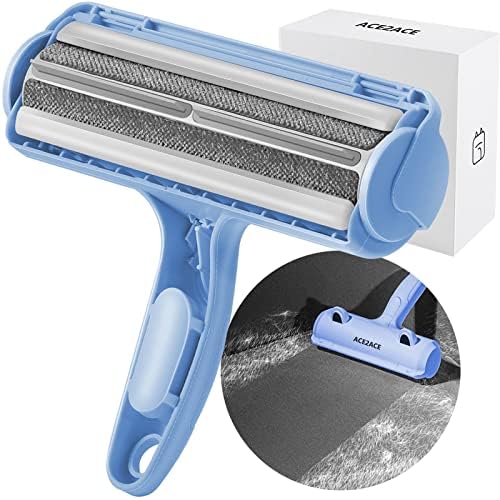 ACE2ACE Pet Hair Remover, Reusable Lint Roller Furniture Remover, Animal Hair Removal Brush for Dogs and Cats, Easy to Clean Pet Fur from Sofa, Carpet, Furniture, Bedding