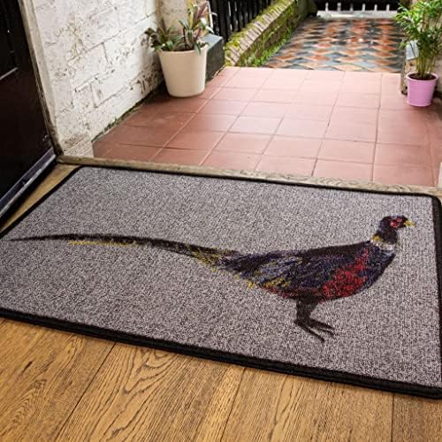 Affordable Grey Pheasant Design Durable Machine Washable Kitchen Hall House Anti Creep Slip Mats Runner Rugs