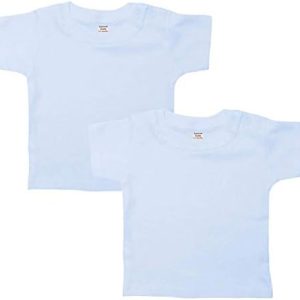 Baby T-Shirts, 2 Pack of Short Sleeved Baby Tops, Boys & Girls, Pure Cotton Clothing