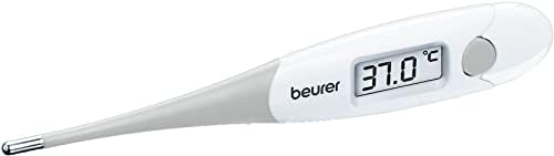 Beurer FT 13 Waterproof Flexible Digital Thermometer with Optical and Sound Fever Alert, Comfortable Fever Measurement for Babies, Children and Adults