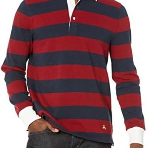 Brooks Brothers Men's Classic Long Sleeve Rugby Shirt Classic Long Sleeve Rugby Shirt