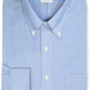 Brooks Brothers Mens Regent Fit Supima Cotton Button Down Oxford Dress Shirt,