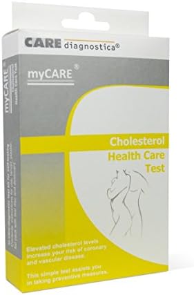 Cholesterol Test Kit Home Cholesterol Test Finger Prick Blood Self Testing For Cholesterol Levels. (For one use only)
