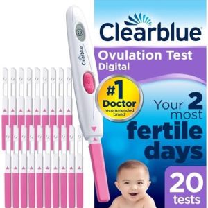 Clearblue Digital Ovulation Tests Kit (OPK) Proven To Help You Get Pregnant, 1 Digital Holder And 20 Ovulation Tests, Packaging may vary