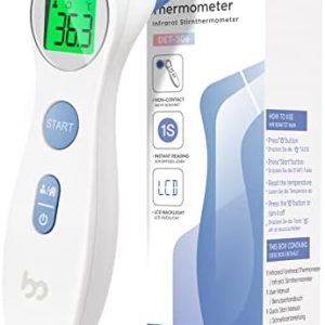 Femometer Forehead Thermometer for Adults Kids, Non Contact Infrared Thermometer, Digital Baby Thermometers Body Temperature Thermomete