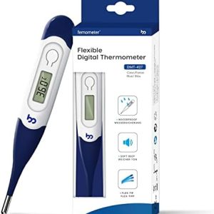 Femometer Thermometer for Adults Digital Thermometers with Flexible Tip, Fast Accurate Oral Body Thermometer for Adults Kids and Babies