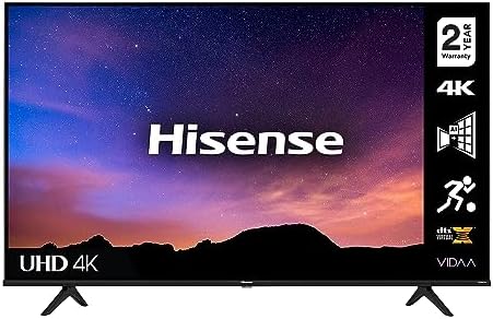 HISENSE 58A6GTUK (58 Inch) 4K UHD Smart TV, with Dolby Vision HDR, DTS Virtual X, Youtube, Netflix, Freeview Play and Alexa Built-in, Bluetooth and WiFi (2021 NEW), Operating System VIDAA