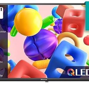 Hisense 32A5KQ 80 cm (32 Inch) QLED TV Full HD, Smart TV, Triple Tuner DVB-T2 / T/C / S2 / S, USB-C, Dual Positioning, Works with Alexa, WiFi, Game Mode, Hotel Mode, Black [2 023]