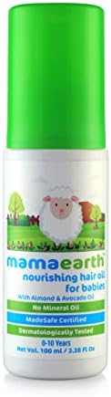 Mamaearth Nourishing Baby Hair Oil with Almond & Avocado 100ml