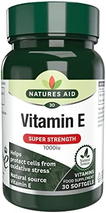 Natures Aid Vitamin E 1000iu, Natural Source, High Strength, 30 Softgel Capsules