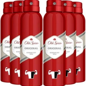 Old Spice Deodorant Body Spray, Original Scent 6x150 ml