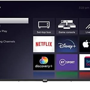 RCA Roku TV 40" FHD Smart TV, RR40FD1 with Apple TV+ BBC Netflix Freeview, HDR DVB-T2/T Dolby Audio 2 x HDMI 2 x USB Port, Ideal Large Screen TV for Living Room Home