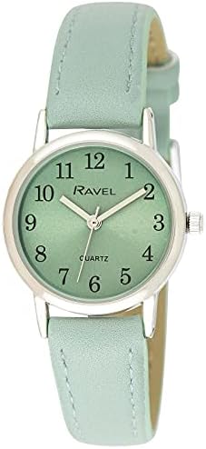 Ravel - Women's Pastel Coloured Everyday Silver Tone Watch (27mm case)