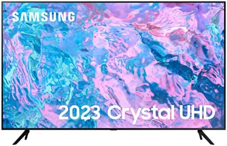 Samsung 43 Inch CU7100 UHD HDR Smart TV (2023) - 4K Crystal Processor, Adaptive Sound Audio, PurColour, Built In Gaming TV Hub, Streaming & Video Call Apps And Image Contrast Enhancer