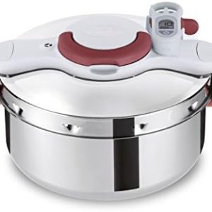 Tefal P4620733 Clipso Minut Perfect Pressure Cooker, Stainless Steel, 6 Litre