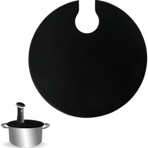 TonGass (1-Pack) Sous Vide Precision Cooker Silicone Lids - Fits Up to 10.5” Stock Pots - Compatible with Anova Culinary Sous Vide Precision Cookers - Prevent Water Evaporation and Retain Flavor
