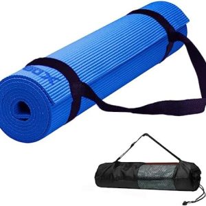 Xn8 Sports Yoga Mat, Non Slip Exercise mat, 6mm Thick Workout Mat, Best for Pilates Gymnastics Gym Meditation & Stretching, Lightweight with Carry Strap for Travel & Outdoor Men & Women