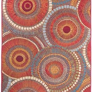 benuta Artis Indoor and Outdoor Rug, Synthetic fibre, Orange, 120 cm x 180 cm x 2 cm