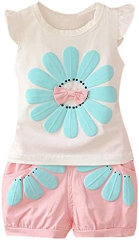 0-3 Years Old Girls Outfits Set, Toddler Kids Baby Boys Girl Cartoon Outfits T shirt Tops Shorts Clothes Set, Nice Easter Gifts, Baby Clothing Set