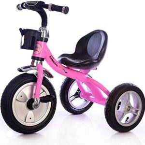 3 Wheeler Ride On Pedal Tricycle Children Kids Smart Design 3 Wheeler - pink UK