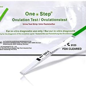 60 x One Step Ovulation Strips 20miu/ml Test Kit Sensitive Fertility Predictor Testing Sticks (Wide Width)