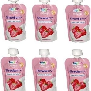 6x Lupilu Strawberry Greek Style Yogurt 6+ Months 90g