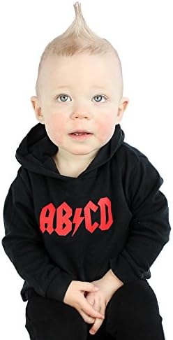 AB/CD Rock n ROLL Baby & Kids Hoodie T-Shirt for Boys or Girls | Music Lover Long Sleeve Child's/Baby T Shirt/Cool Funny Top - Baby Shower, New Baby Shirts, Child's 1st Birthday Gifts