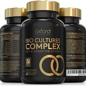 Advanced Probiotics for Gut Health | Scientifically Formulated Pre & Probiotic Gut Health Supplements | 60 Specialised Capsules with 5 Billion Bacterial Cultures, 100 Billion CFU/g Source | Made in UK