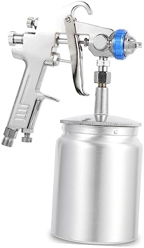 Angoily Paint Spray Gun Gravity Air Sprayer Airbrush Kit with Compressor Gravity Pneumatic Spray Air Pneumatic Sprayer Air Brush Kit with Air Compressor Drawing Tool Handheld Zinc Alloy