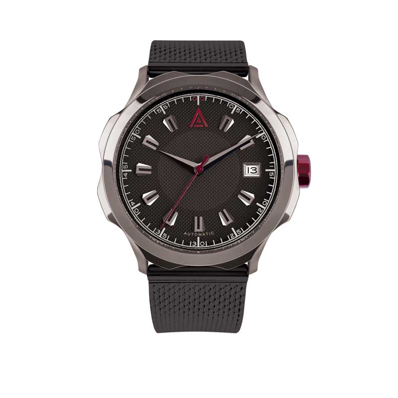 Automatic Dress Watch: Nº 1953 Black (Black Leather Strap)