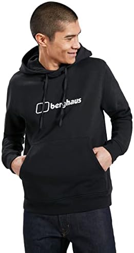 Berghaus Men's Logo Pullover Hoodie, Added Warmth, Extra Comfortable Fleece Jacket