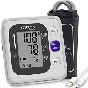 Blood Pressure Monitor Upper Arm Digital BP Monitor with Large Cuff Fully Automatic Irregular Heartbeat & Pulse Rate Monitoring Meter,Adjustable Cuff 22-40cm, 2X120 Memory