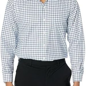 Brooks Brothers Men's Non-Iron Stretch Twill Ainsley Spread Collar Dress Shirt