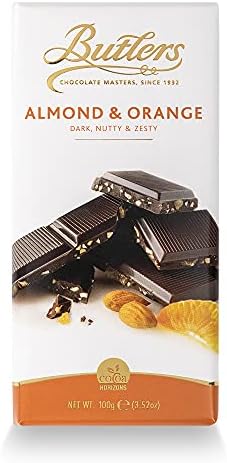 Butlers Dark Chocolate Bar with Almond & Orange 100g