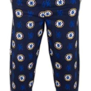 Chelsea FC Mens Lounge Pants Pyjama Bottoms Official Football Gift