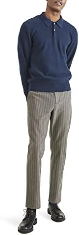 Dockers Men's Smart 360 Flex Chino Slim Casual Pants, Cary Hbt Beautiful, 29W / 32L
