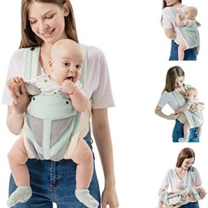 FUNUPUP Baby Carrier 4 in 1 Baby Sling Carrier Portable Baby Carriers from Newborn Toddler Carrier with Breathable Mesh up to 35lbs Blue
