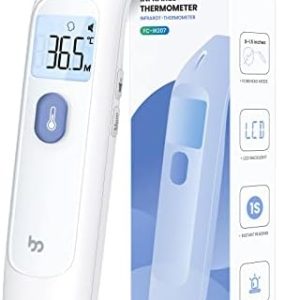 Femometer Forehead Thermometer for Kids and Adults, Infrared Thermometer for Fever, Digital Non-Contact Thermometers with Sensitive Results and Memory Function (White)