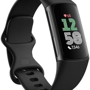 Fitbit by Google Charge 6 Activity Tracker with 6-months Premium Membership Included, 7 days battery life and Google Wallet and Google Maps