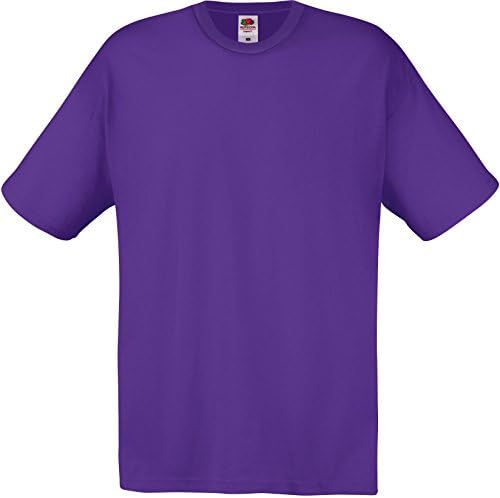 Fruit of the Loom Men's Original T. T-Shirt, Purple, Medium