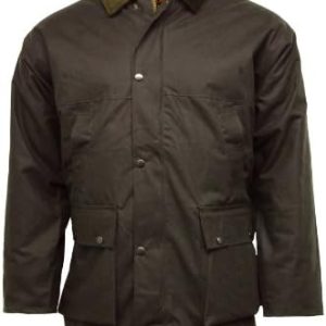 Game British Quilted Padded Country Wax Cotton Rain Jacket