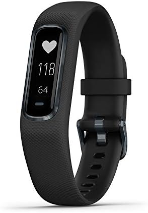 Garmin vivosmart 4, Activity and Fitness Tracker w/Pulse Ox and Heart Rate Monitor, Black, Large Band