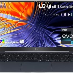 LG gram 2023 SuperSlim 15Z90RT 15 inch ultra-lightweight OLED laptop, 13th Gen Intel Evo i7-1360P platform, 16GB RAM, 1TB SSD, Dolby ATMOS, Windows 11 (Neptune Blue)