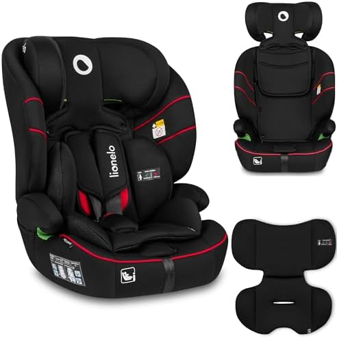 Lionelo Levi I-Size Adjustable Car Seat 9-36kg Transforms with Your Child from Infant to 12 Years Multi-Level headrest & Insert Enhanced Side Protection Easy Install & wash Certified
