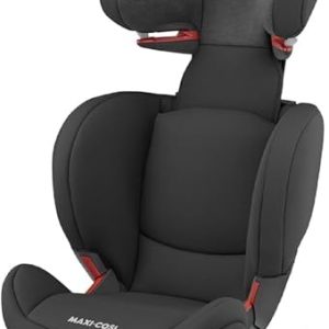 Maxi-Cosi RodiFix AirProtect High Back Booster Seat, 15 - 36 kg, 3.5 - 12 Years, Reclining ISOFIX Car Seat, Adjustable Headrest/Backrest, Extra Side Protection, Quick & Easy Buckle-up, Authentic Black