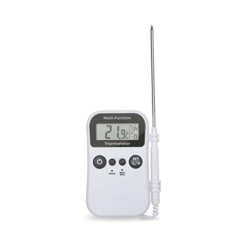 Multi-function digital catering thermometer with probe