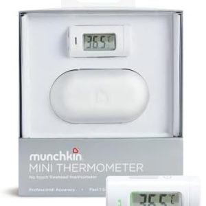 Munchkin Infrared Thermometer Non-Contact Touchless for Baby Single Button LCD Display, Compact & Travel Friendly, Kids & Children Body Temperature with Fever Alert