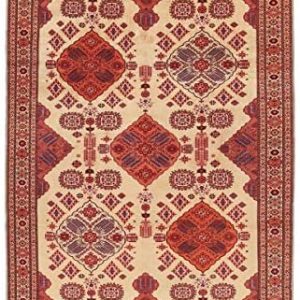 Nain Trading Afghan Silk 289x211 Oriental Rug Carpet Red Hand Knotted Afghanistan